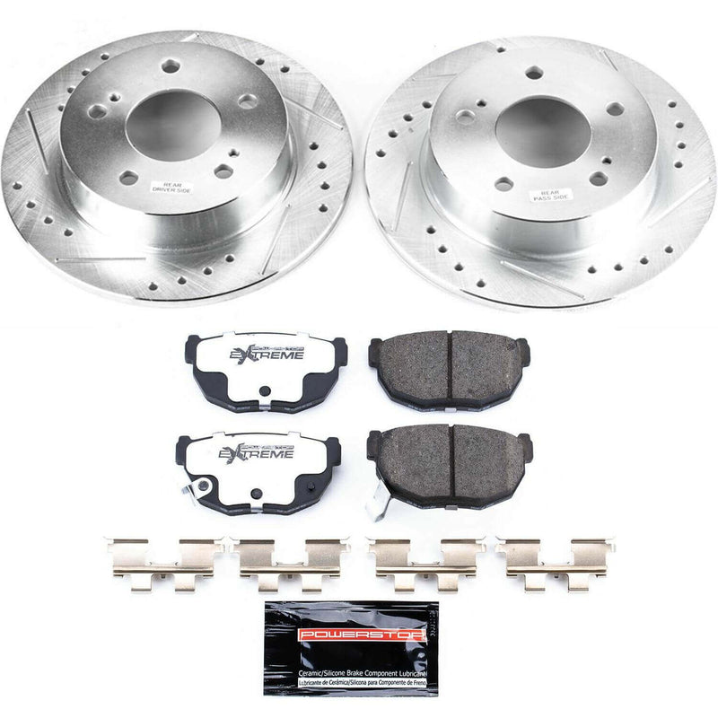 Power Stop K1174-26 Z26 Street Warrior 1-Click Rear Brake Kit for 1994-1998 Nissan 240SX product image