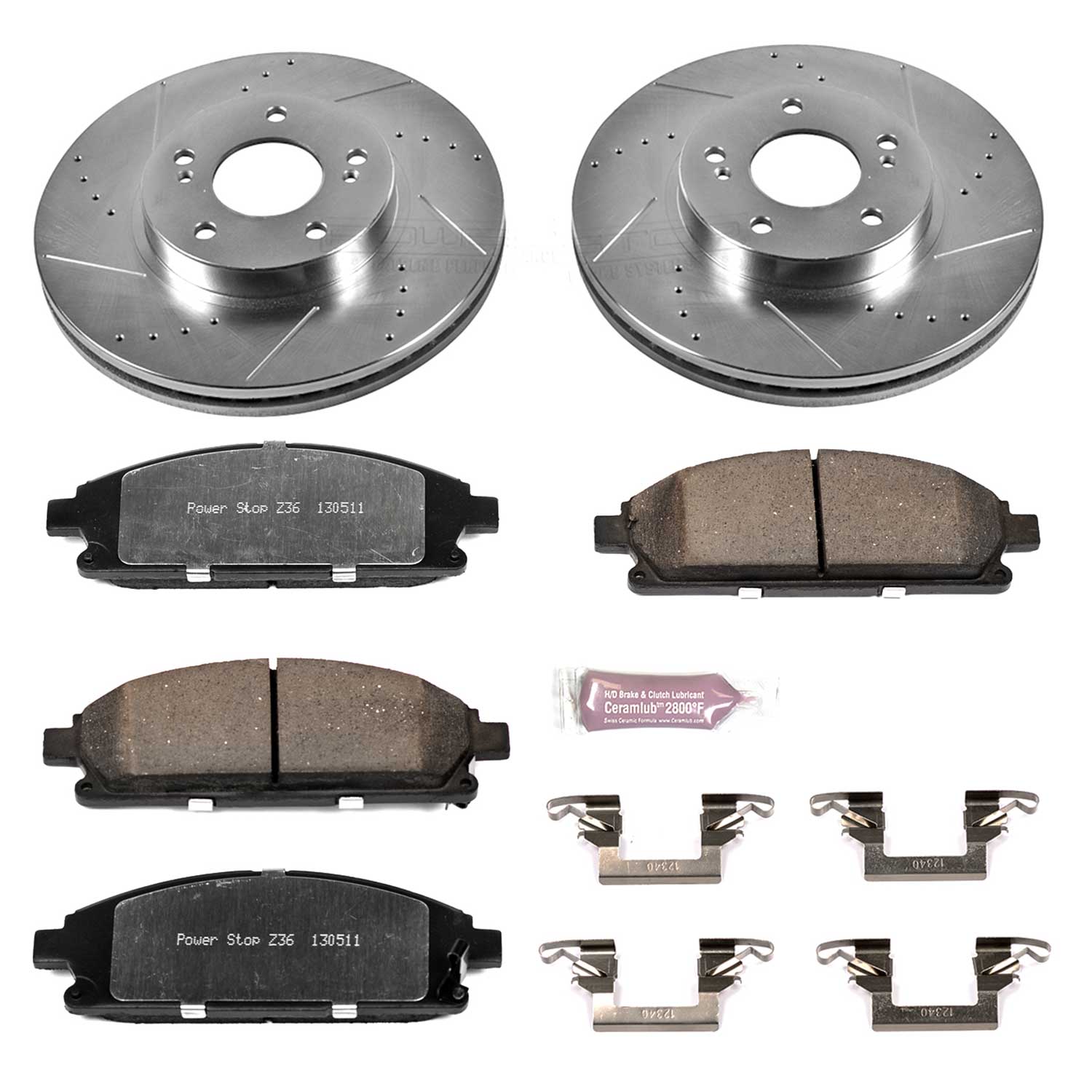 Power Stop K1179-36 Z36 Severe-Duty Truck And Tow 1-Click Brake Kit (Front) for 1997-2001 INFINITI Q45 product image