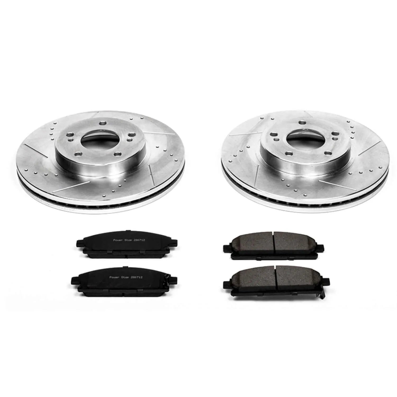Power Stop K1179 - Z23 Evolution Sport Performance 1-Click Brake Kit With Hardware (Front)