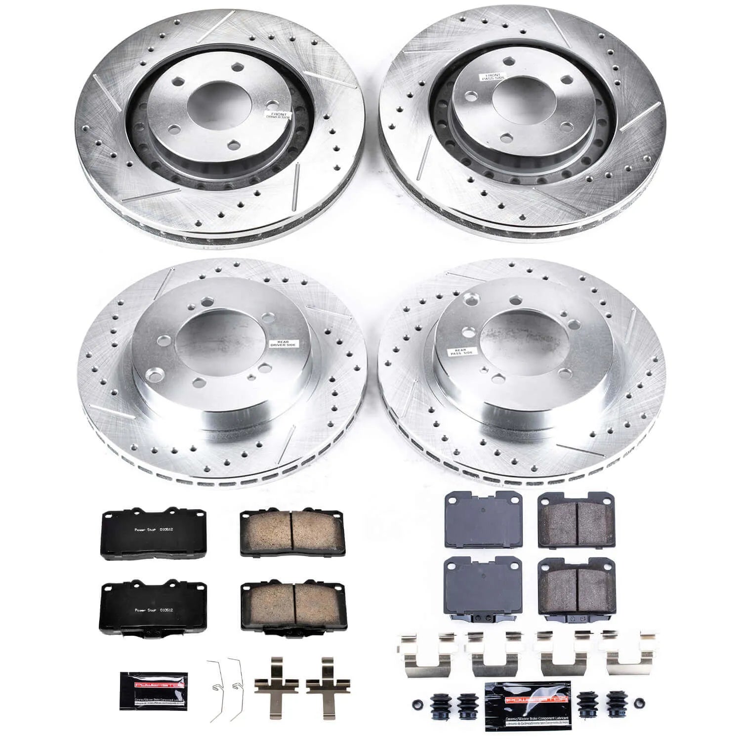 Power Stop K1224 - Z23 Evolution Sport Front And Rear Brake Kit