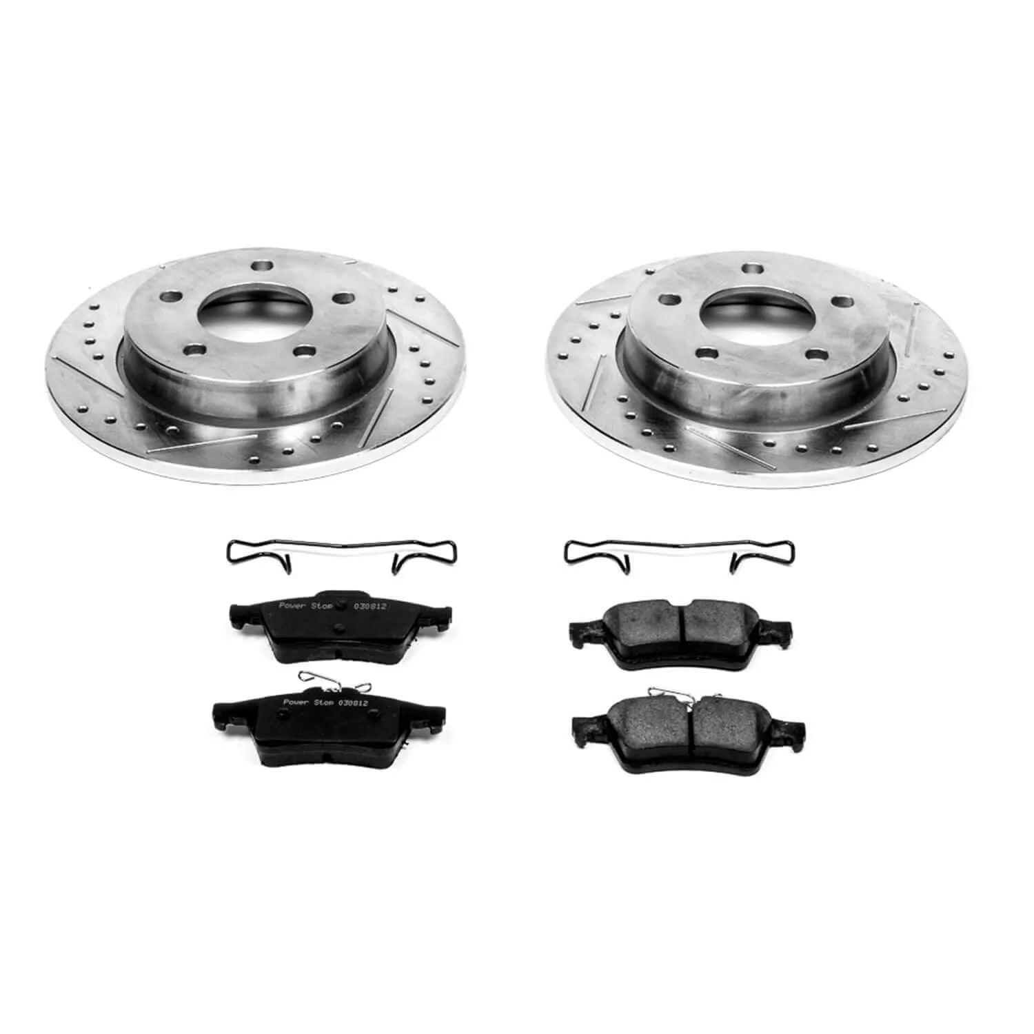 Power Stop K123 - Z23 Evolution Sport Performance 1-Click Brake Kit With Hardware (Rear)