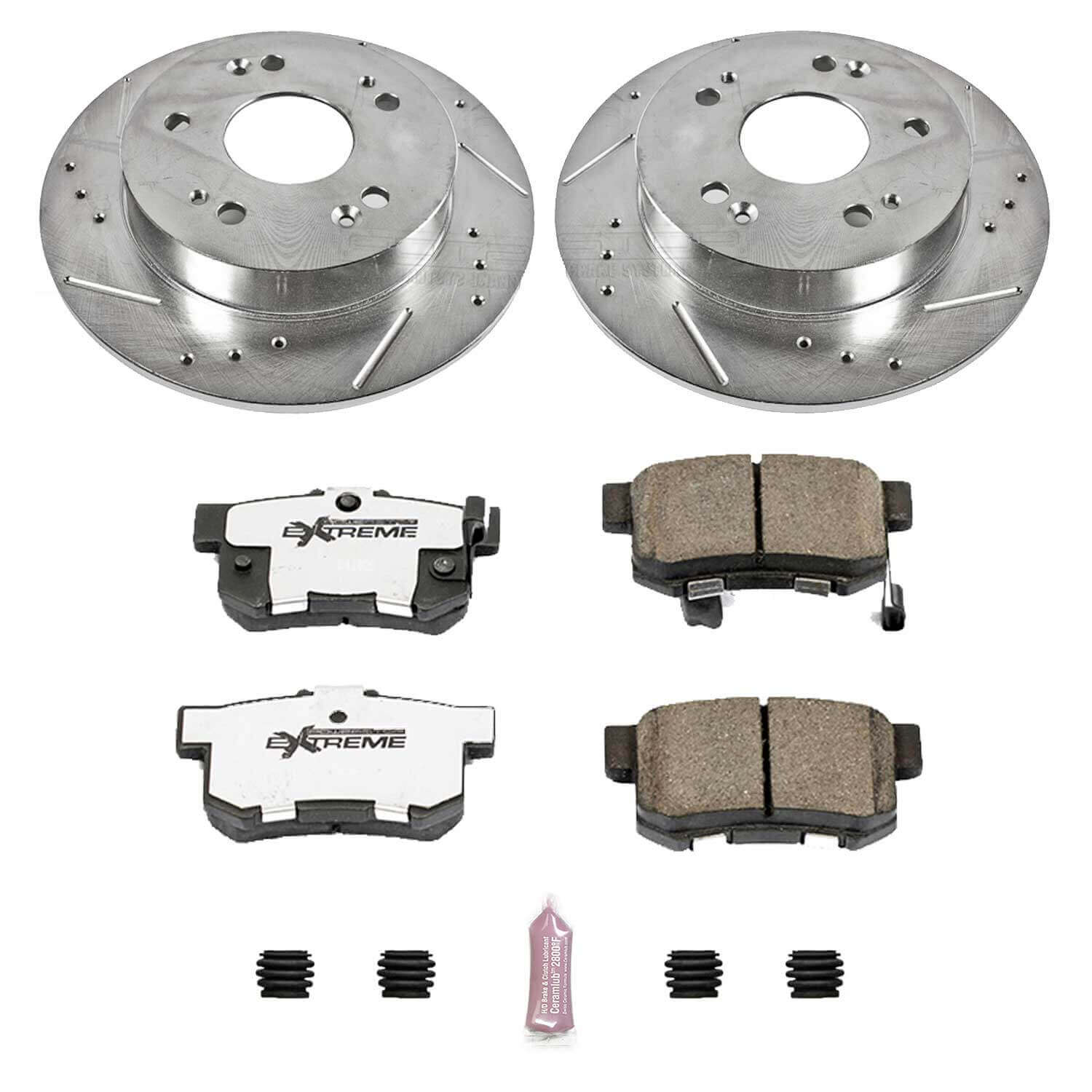 Power Stop K1243-26 Z26 Extreme Street Warrior 1-Click Brake Kit (Rear) for 1997-2015 Acura Ilx product image