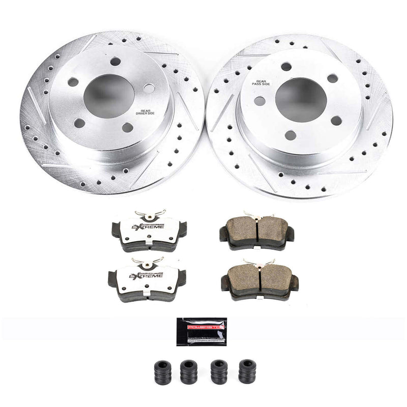 Power Stop K1303-26 Z26 Extreme Street Warrior 1-Click Brake Kit (Rear) for 1994-2004 Ford Mustang product image