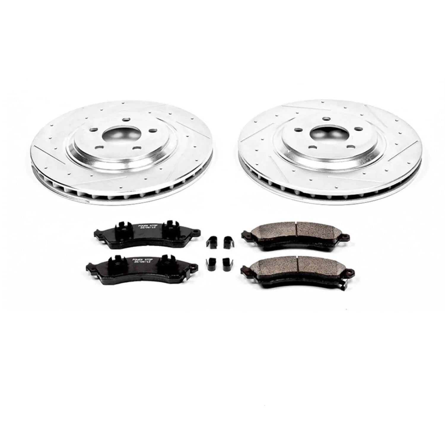 Power Stop K1304 - Z23 Evolution Sport Performance 1-Click Brake Kit With Hardware (Front)