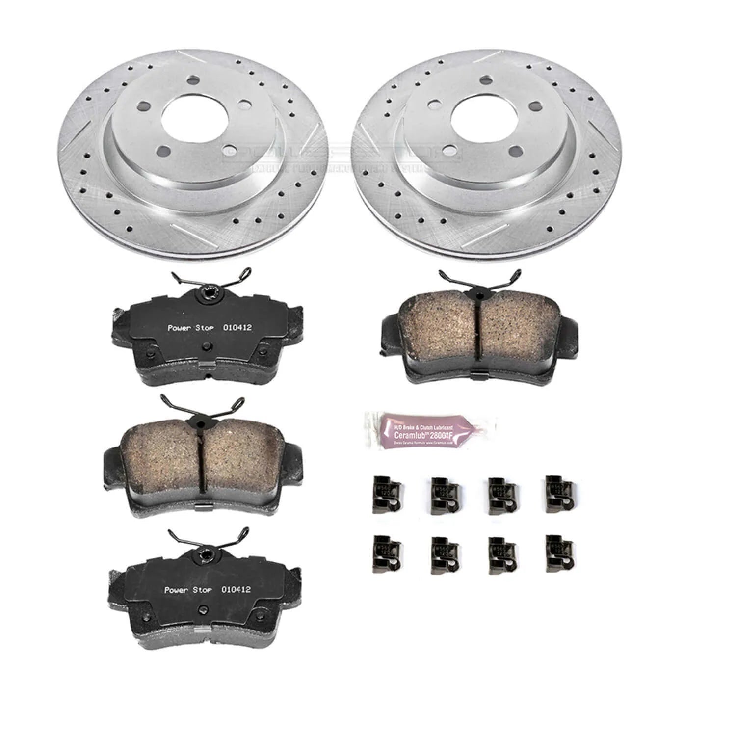 Power Stop K1306 - Z23 Evolution Sport Performance 1-Click Brake Kit With Hardware (Rear)