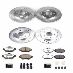 Power Stop K1326-26 Z26 Street Warrior 1-Click Front And Rear Brake Kit for 1993-1997 Ford Thunderbird product image