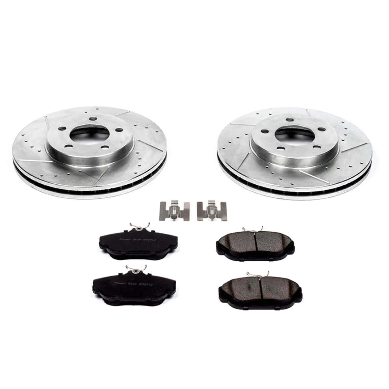 Power Stop K1327 - Z23 Evolution Sport Performance 1-Click Brake Kit With Hardware (Front)