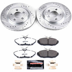 Power Stop K1360-26 Z26 Street Warrior 1-Click Rear Brake Kit for 2000-2002 Jaguar S-Type product image