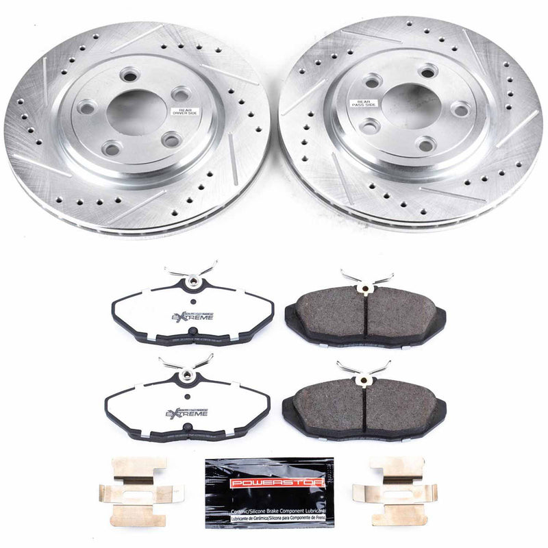Power Stop K1360-26 Z26 Street Warrior 1-Click Rear Brake Kit for 2000-2002 Jaguar S-Type product image