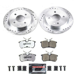 Power Stop K1363-26 Rear Z26 Street Warrior 1-Click Pad And Rotor Kit for 2014-2019 Ford Fiesta Rear Disc product image