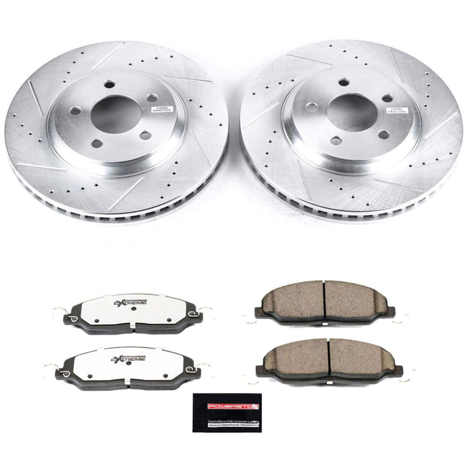 Power Stop K1380-26 Z26 Extreme Street Warrior 1-Click Brake Kit (Front) for 2005-2010 Ford Mustang product image