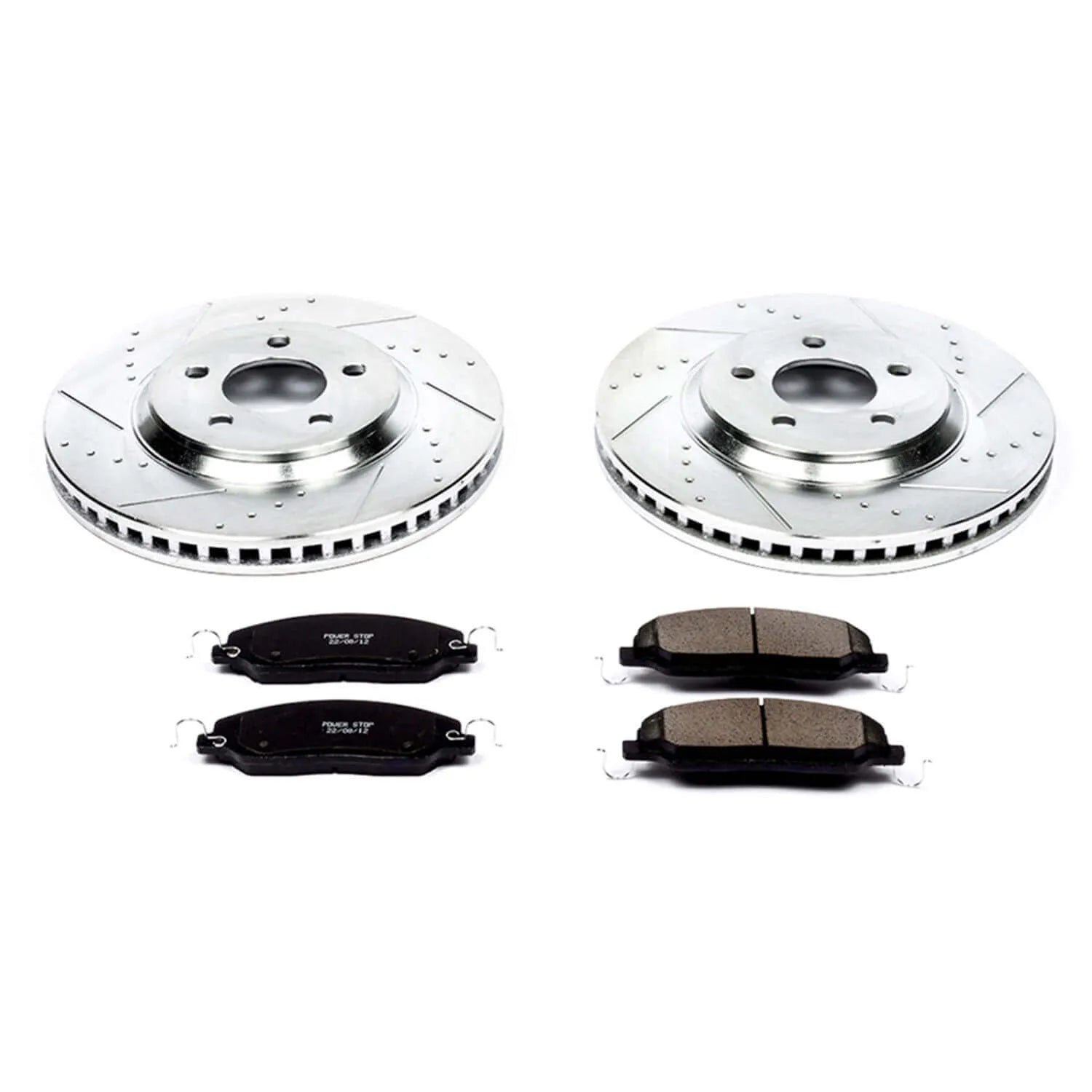 Power Stop K1380 - Z23 Evolution Sport Performance 1-Click Brake Kit With Hardware (Front)
