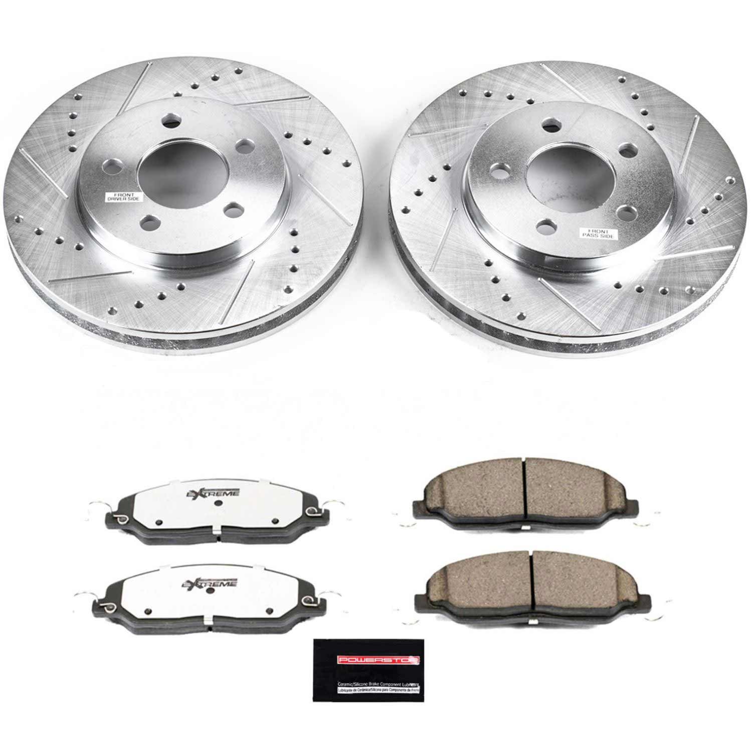 Power Stop K1382-26 Z26 Extreme Street Warrior 1-Click Brake Kit (Front) for 2005-2010 Ford Mustang product image