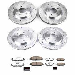 Power Stop K1383-26 Z26 Extreme Street Warrior 1-Click Brake Kit (Front And Rear) for 2005-2010 Ford Mustang product image