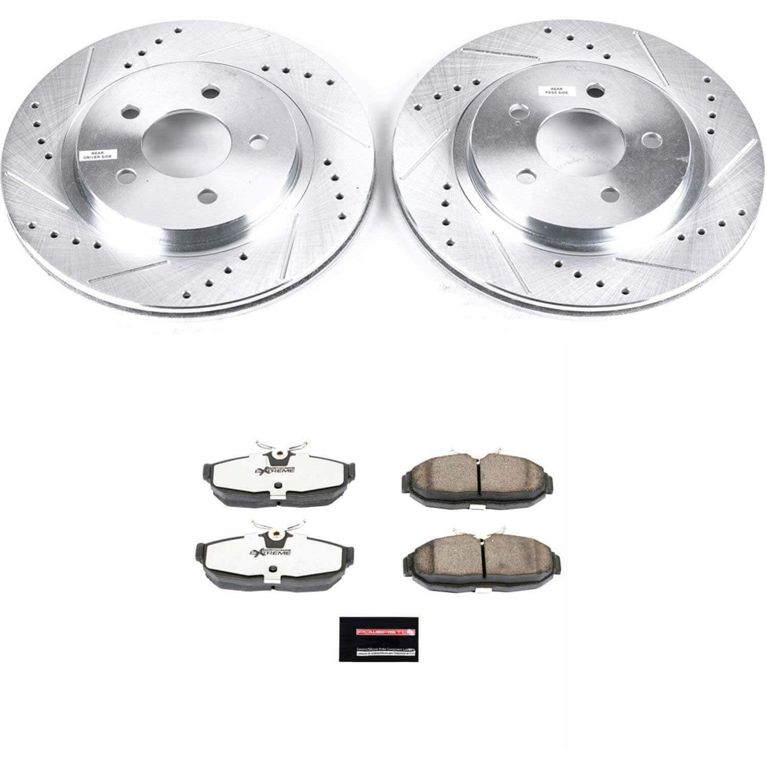 Power Stop K1384-26 Z26 Extreme Street Warrior 1-Click Brake Kit (Rear) for 2005-2011 Ford Mustang product image