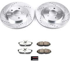 Power Stop K1384-26 Z26 Extreme Street Warrior 1-Click Brake Kit (Rear) for 2005-2011 Ford Mustang product image