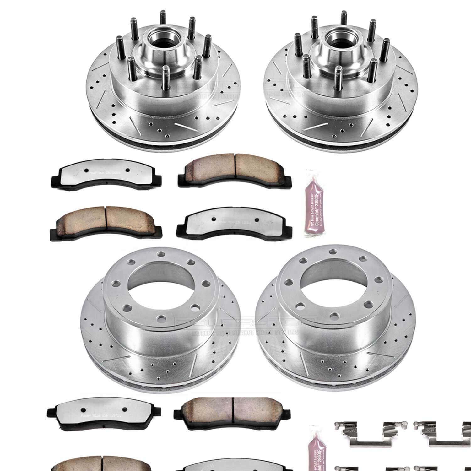 Power Stop K1393-36 Z36 Severe-Duty Truck And Tow 1-Click Brake Kit (Front And Rear) for 2003-2005 Ford Excursion Rear Wheel Drive product image