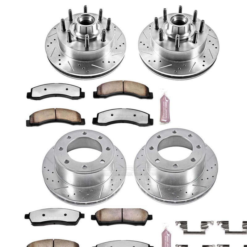 Power Stop K1393-36 Z36 Severe-Duty Truck And Tow 1-Click Brake Kit (Front And Rear) for 2003-2005 Ford Excursion Rear Wheel Drive product image
