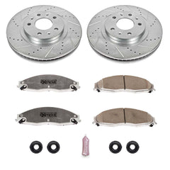 Power Stop K1419-26 Z26 Extreme Street Warrior 1-Click Brake Kit (Front) for 2003-2007 Cadillac Cts product image