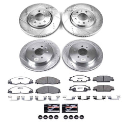 Power Stop K1424-26 Z26 Extreme Street Warrior 1-Click Brake Kit (Front And Rear) for 2005-2008 Cadillac Sts product image