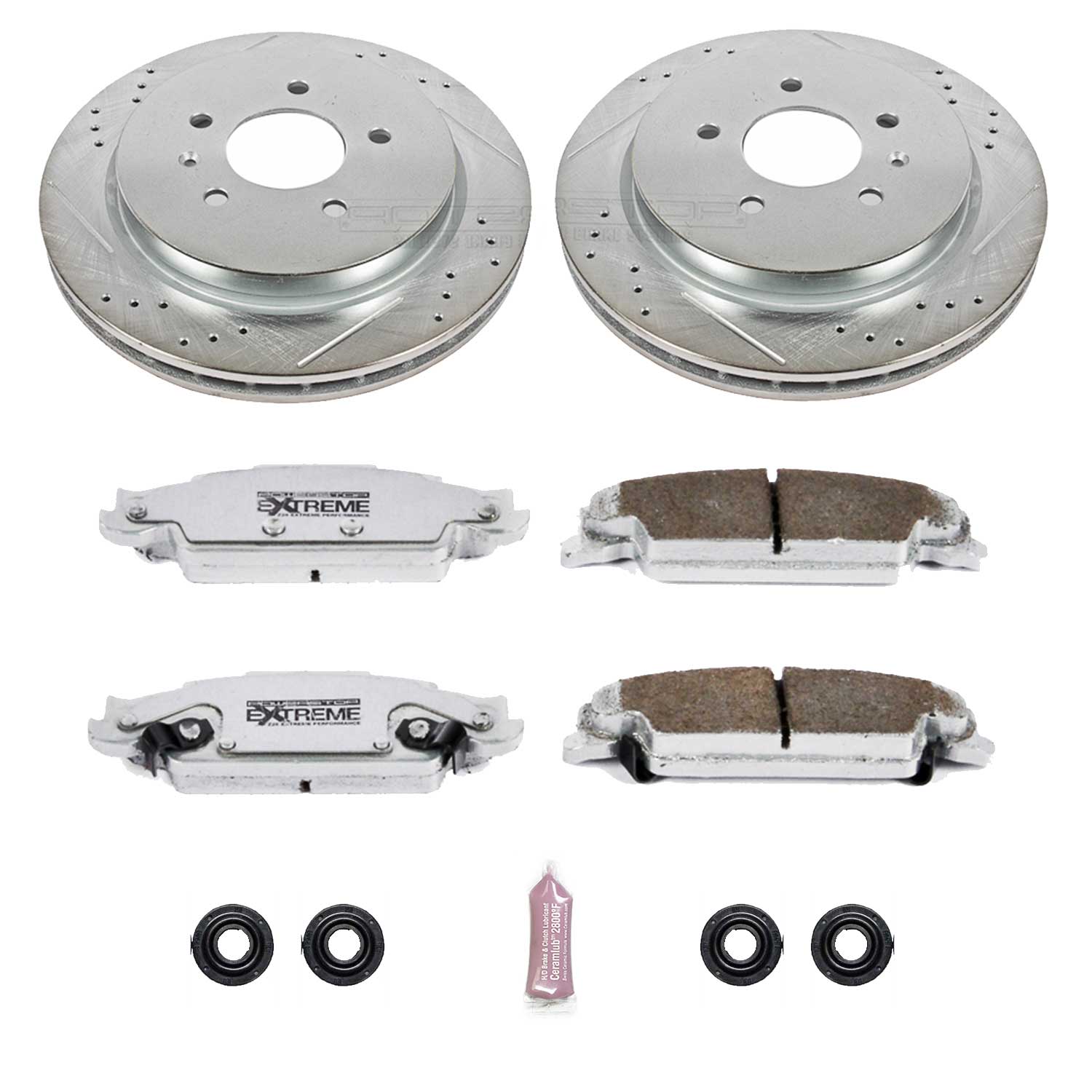 Power Stop K1425-26 Z26 Extreme Street Warrior 1-Click Brake Kit (Rear) for 2003-2011 Cadillac Cts product image