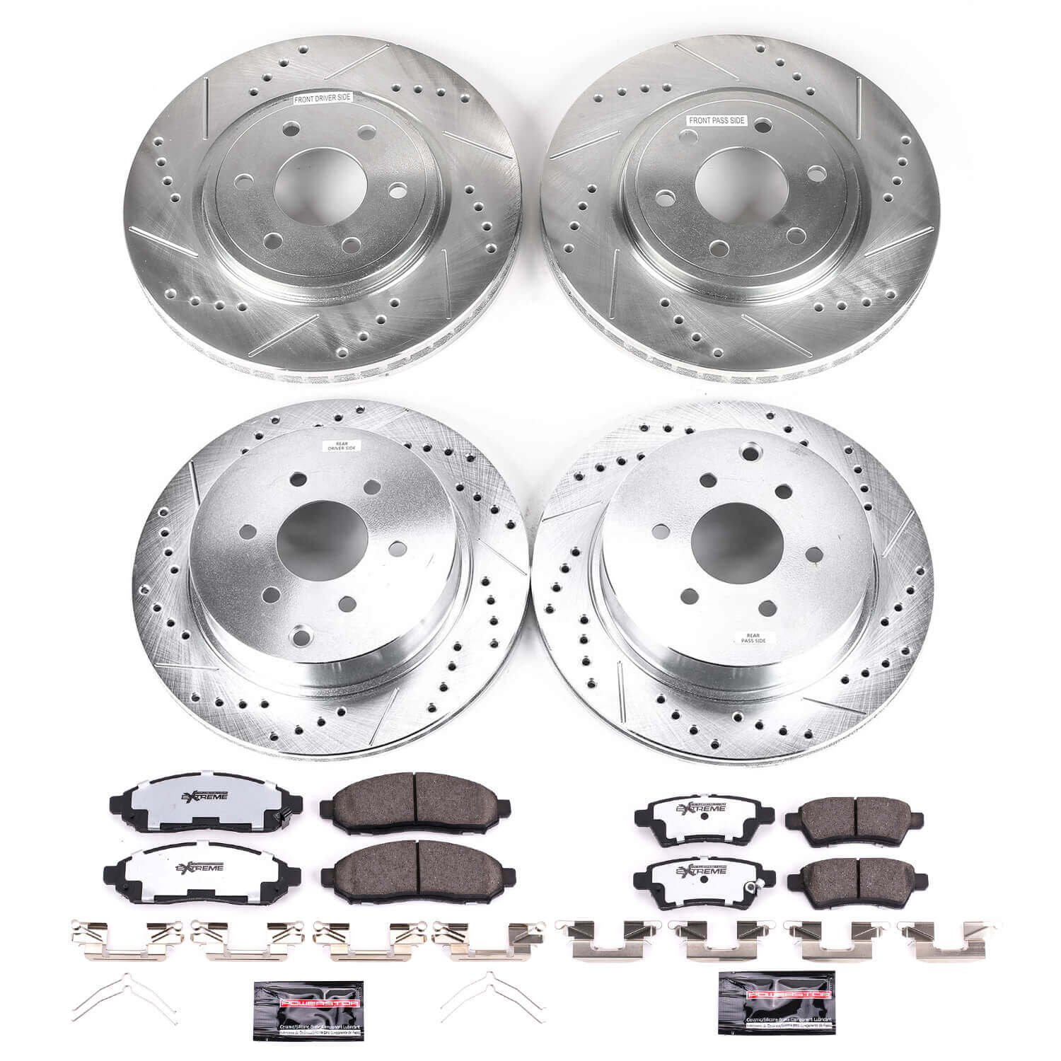 Power Stop K144-36 Z36 Severe-Duty Truck And Tow 1-Click Front And Rear Brake Kit for 2005-2012 Nissan Pathfinder product image