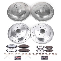 Power Stop K144-36 Z36 Severe-Duty Truck And Tow 1-Click Front And Rear Brake Kit for 2005-2012 Nissan Pathfinder product image