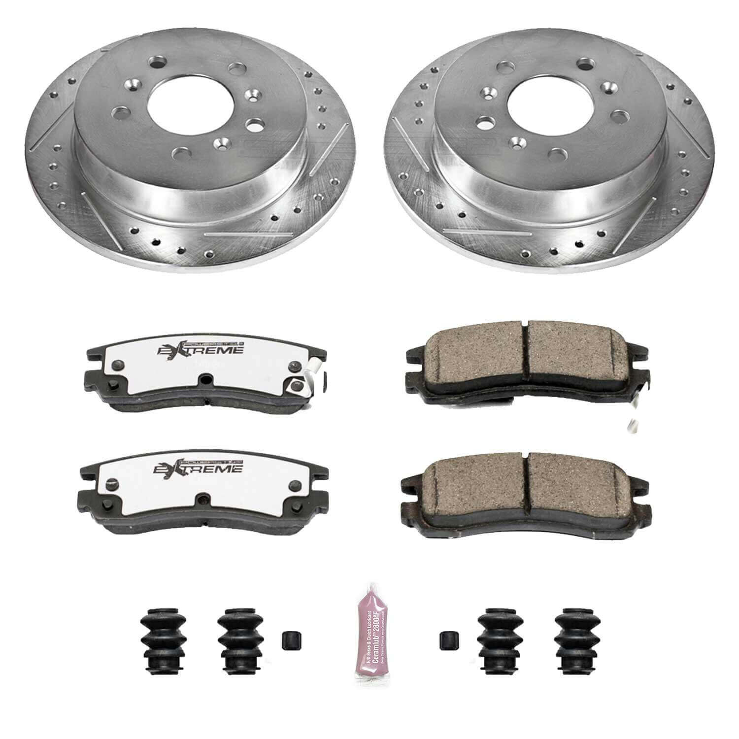 Power Stop K1440-26 Z26 Extreme Street Warrior 1-Click Brake Kit (Rear) for 2006-2010 Buick Allure product image