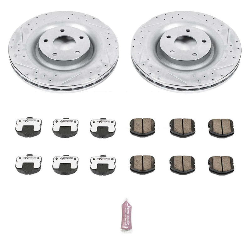 Power Stop K1444-26 Z26 Extreme Street Warrior 1-Click Brake Kit (Front) for 2006-2013 Chevrolet Corvette Z06 product image