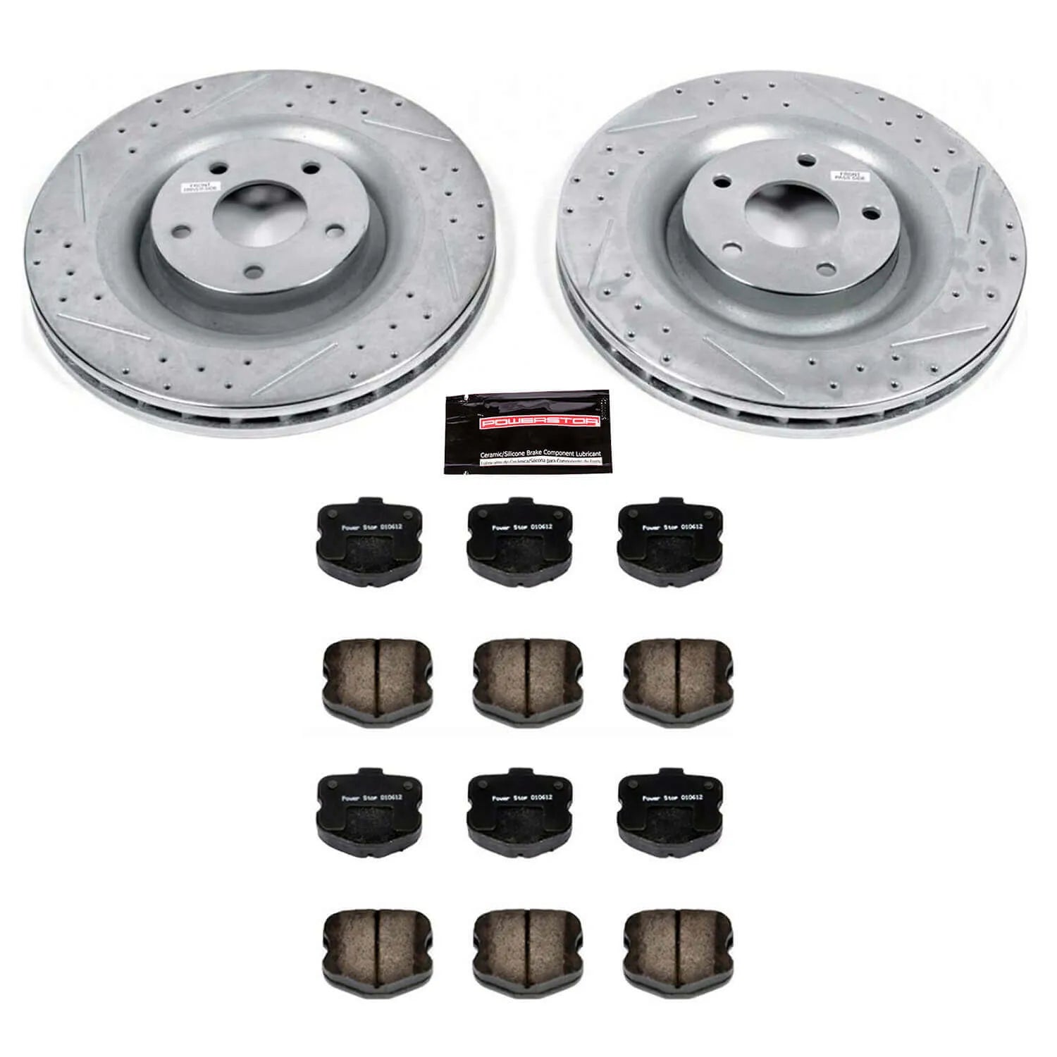 Power Stop K1444 - Z23 Evolution Sport Performance 1-Click Brake Kit (Front)