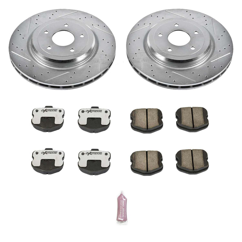 Power Stop K1446-26 Z26 Extreme Street Warrior 1-Click Brake Kit (Rear) for 2006-2013 Chevrolet Corvette Z06 product image
