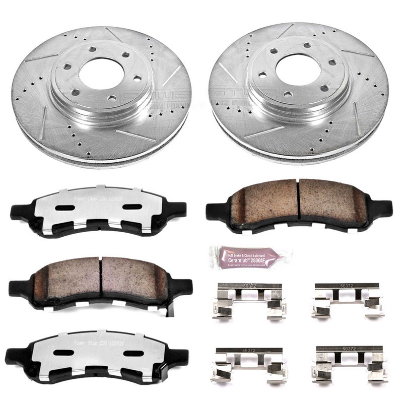 Power Stop K1453-36 Z36 Severe-Duty Truck And Tow 1-Click Brake Kit (Front) for 2006-2009 Chevrolet Trailblazer product image
