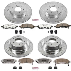 Power Stop K1454-26 - Z26 Extreme Street Warrior 1-Click Brake Kit (Front And Rear) vehicle fitment brake part