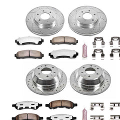 Power Stop K1454-36 - Z36 Severe-Duty Truck And Tow 1-Click Brake Kit (Front And Rear) vehicle fitment brake part