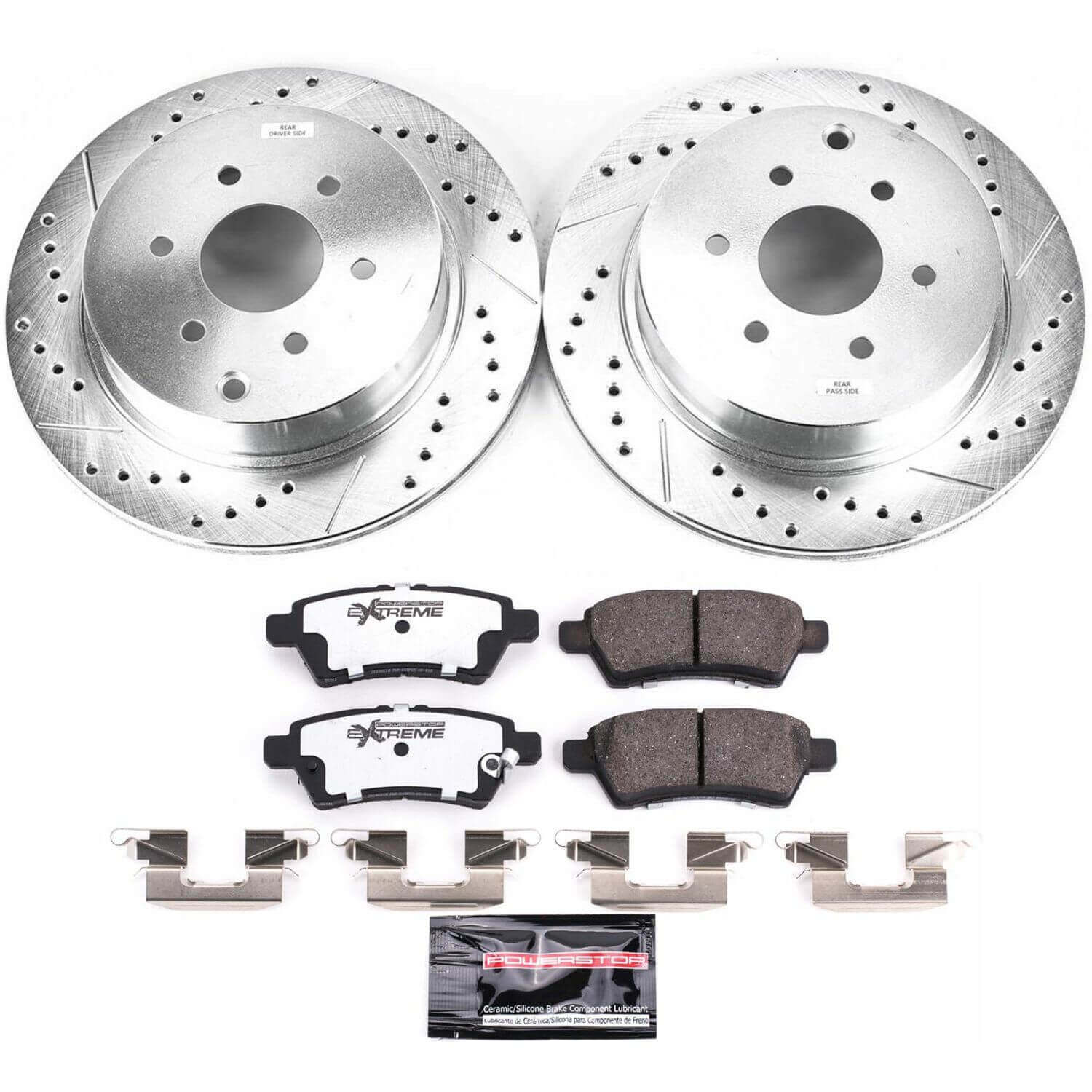 Power Stop K147-36 Z36 Severe-Duty Truck And Tow 1-Click Rear Brake Kit for 2005-2012 Nissan Pathfinder product image