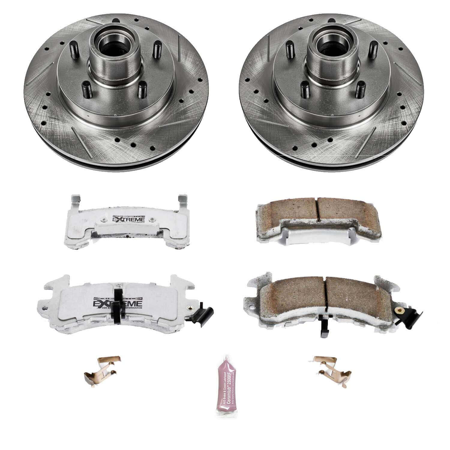 Power Stop K1482-26 Z26 Extreme Street Warrior 1-Click Brake Kit (Front) for 1982-1995 Buick Regal product image