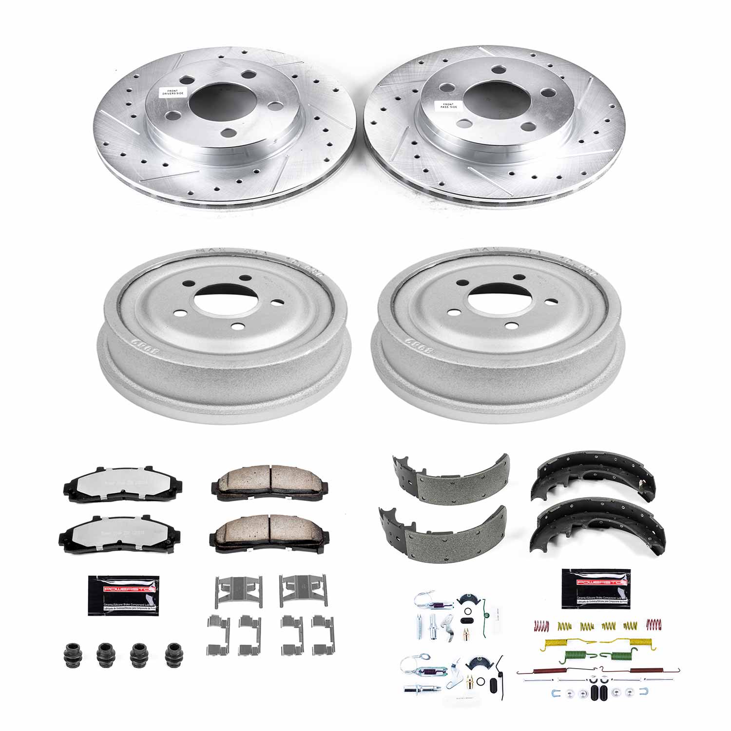 Power Stop K15004DK-36 Z36 Severe-Duty Truck And Tow 1-Click Front And Rear Brake Kit for 1998-2002 Ford Ranger 4 Wheel Drive product image