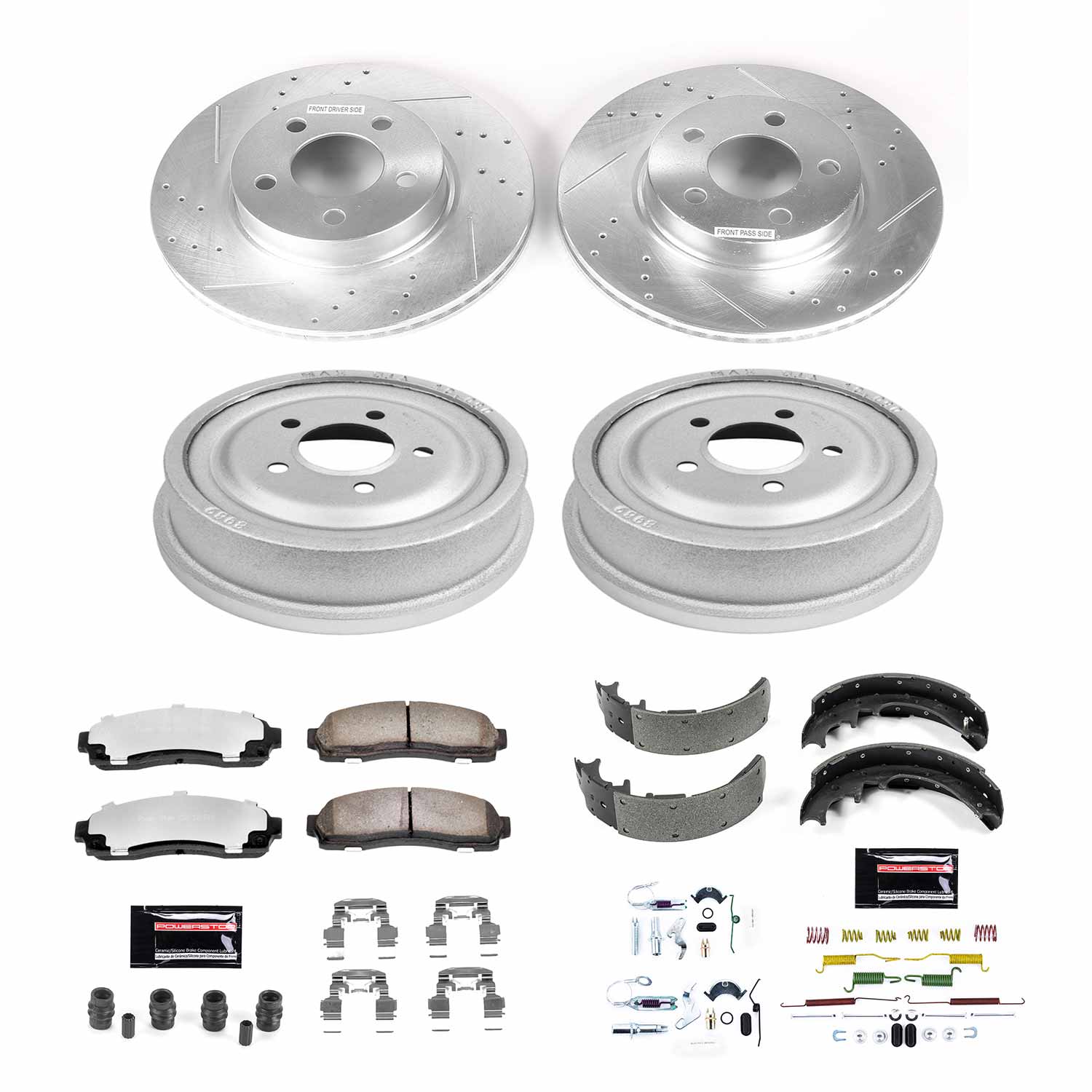 Power Stop K15005DK-36 Z36 Severe-Duty Truck And Tow 1-Click Front And Rear Brake Kit for 2003-2009 Ford Ranger 4 Wheel Drive product image