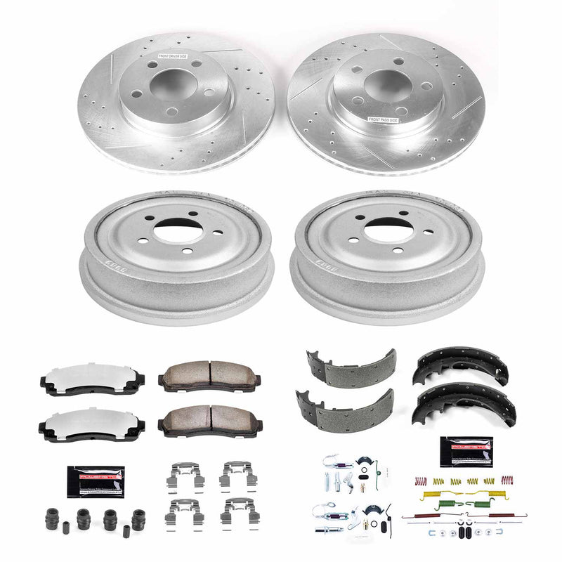Power Stop K15005DK-36 Z36 Severe-Duty Truck And Tow 1-Click Front And Rear Brake Kit for 2003-2009 Ford Ranger 4 Wheel Drive product image