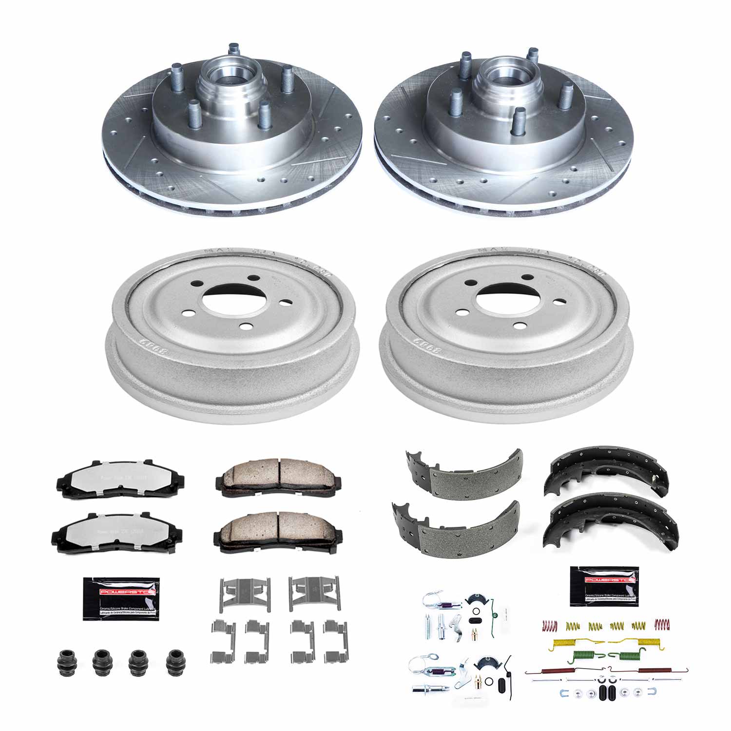 Power Stop K15007DK-36 Z36 Severe-Duty Truck And Tow 1-Click Front And Rear Pad And Rotor Kit for 1998-2002 Ford Ranger Rear Wheel Drive product image