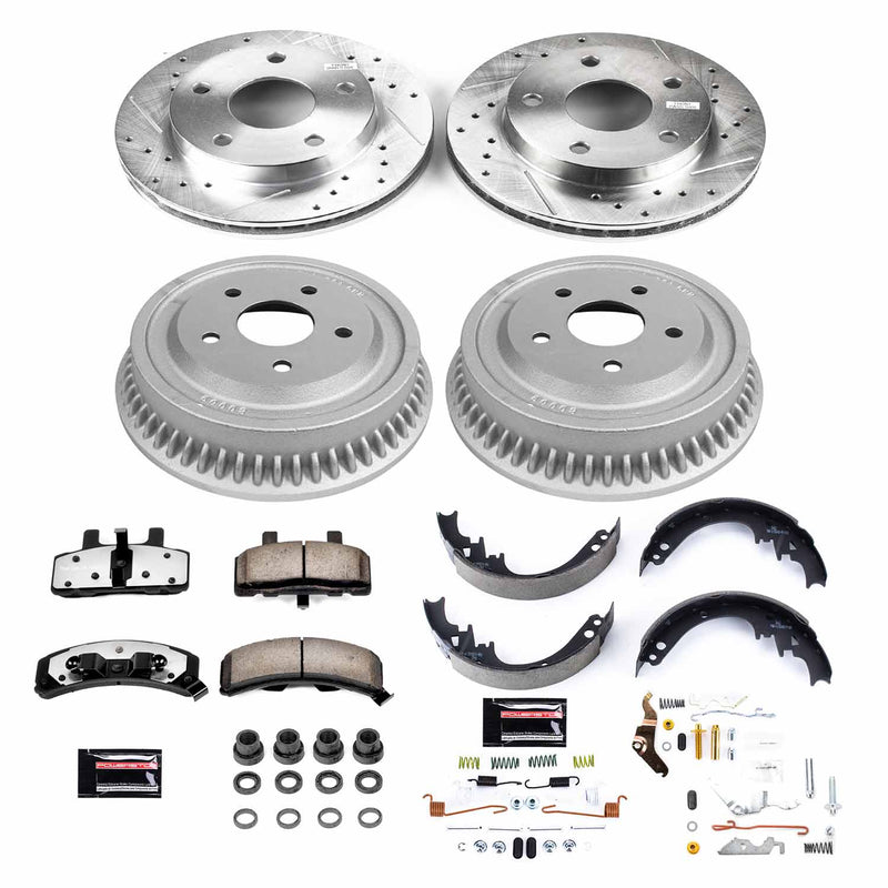 Power Stop K15033DK-36 Z36 Severe-Duty Truck And Tow 1-Click Front And Rear Brake Kit for 1994-1999 Dodge Ram 1500 4 Wheel Drive product image