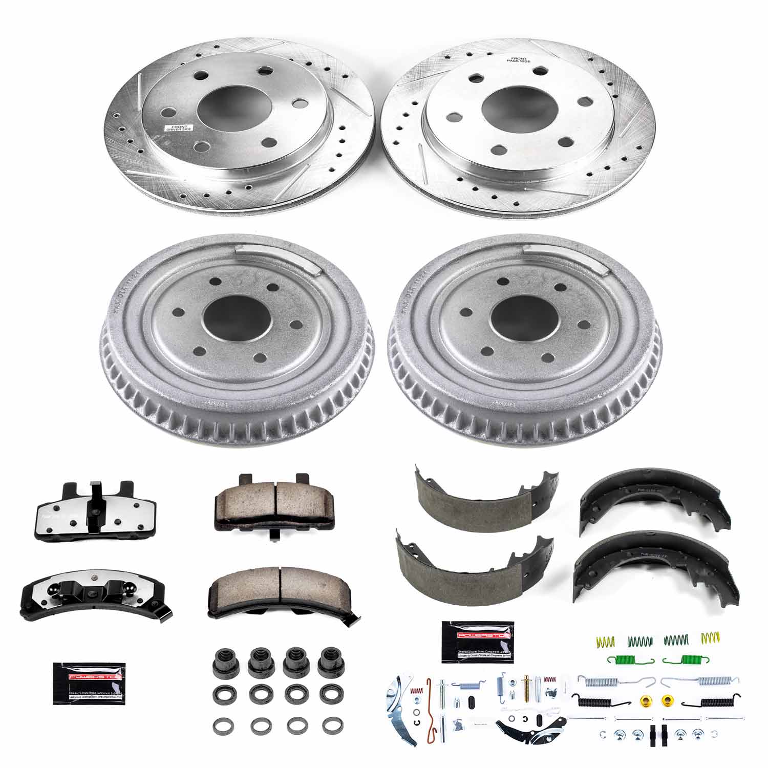 Power Stop K15035DK-36 Z36 Severe-Duty Truck And Tow 1-Click Front And Rear Pad And Rotor Kit for 1999-2000 Cadillac Escalade product image