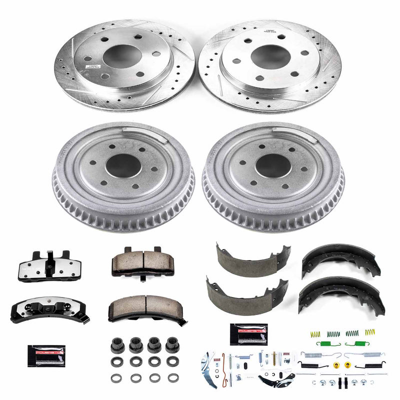Power Stop K15035DK-36 Z36 Severe-Duty Truck And Tow 1-Click Front And Rear Pad And Rotor Kit for 1999-2000 Cadillac Escalade product image