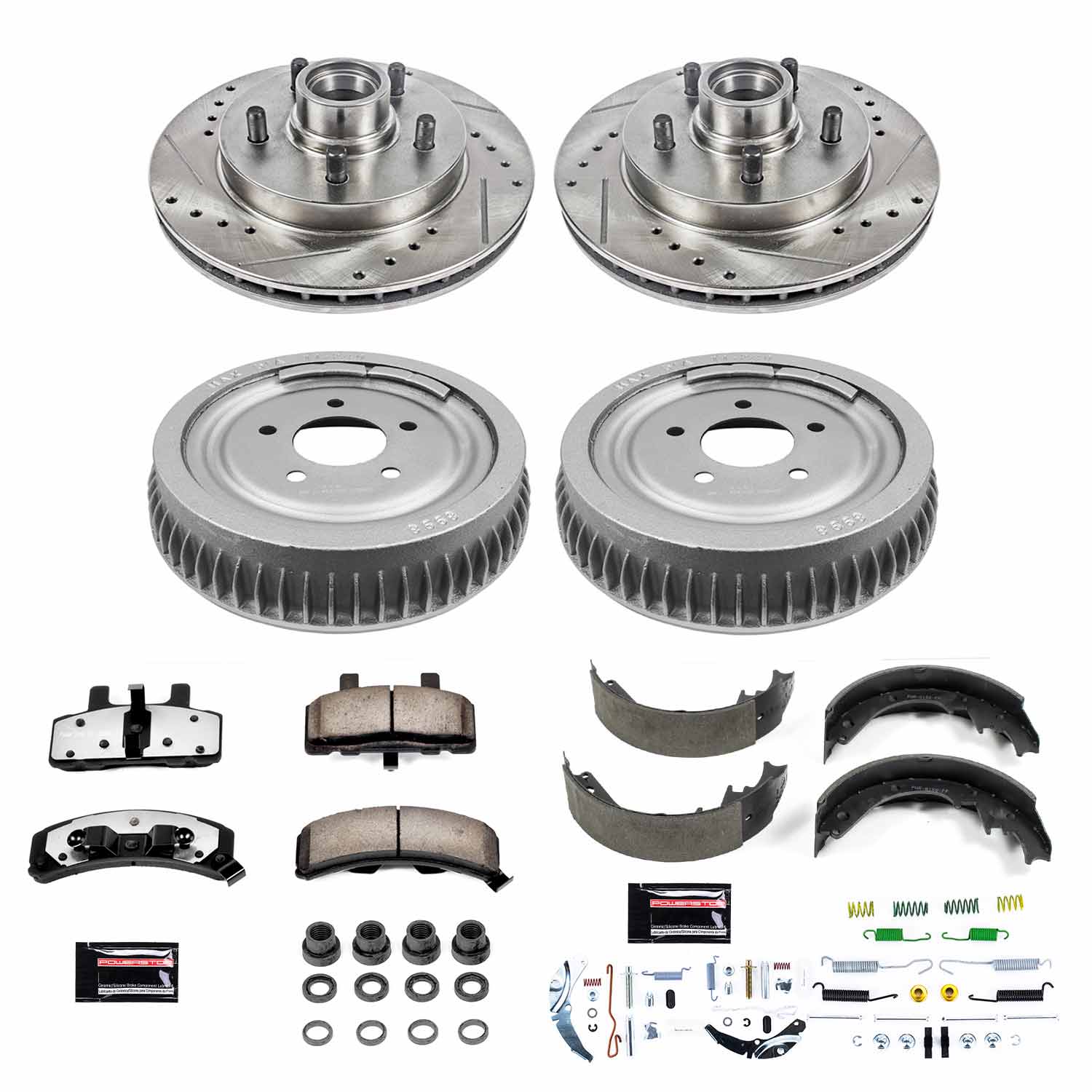 Power Stop K15036DK-36 Z36 Severe-Duty Truck And Tow 1-Click Front And Rear Brake Kit for 1996-2002 Chevrolet Express 1500 product image