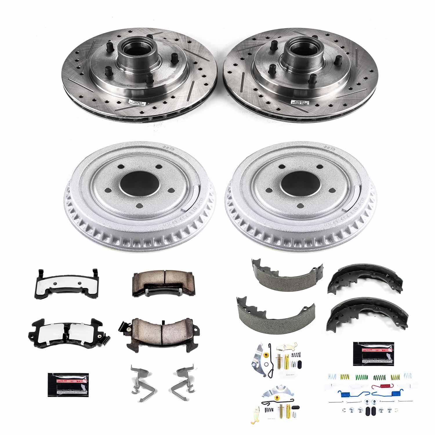 Power Stop K15041DK-36 Z36 Severe-Duty Truck And Tow 1-Click Front And Rear Pad And Rotor Kit for 1979-1981 Buick Century product image