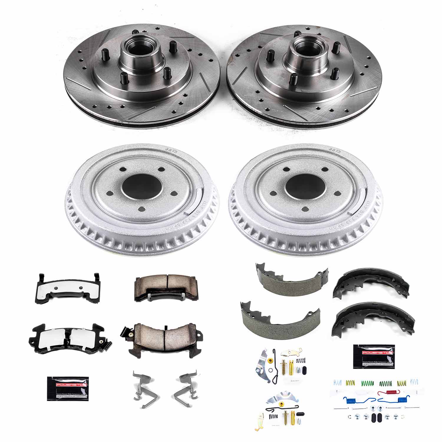 Power Stop K15042DK-36 Z36 Severe-Duty Truck And Tow 1-Click Front And Rear Pad And Rotor Kit for 1982-1983 Buick Regal product image