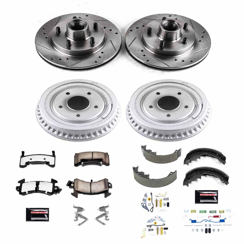 Power Stop K15042DK-36 Z36 Severe-Duty Truck And Tow 1-Click Front And Rear Pad And Rotor Kit for 1982-1983 Buick Regal product image
