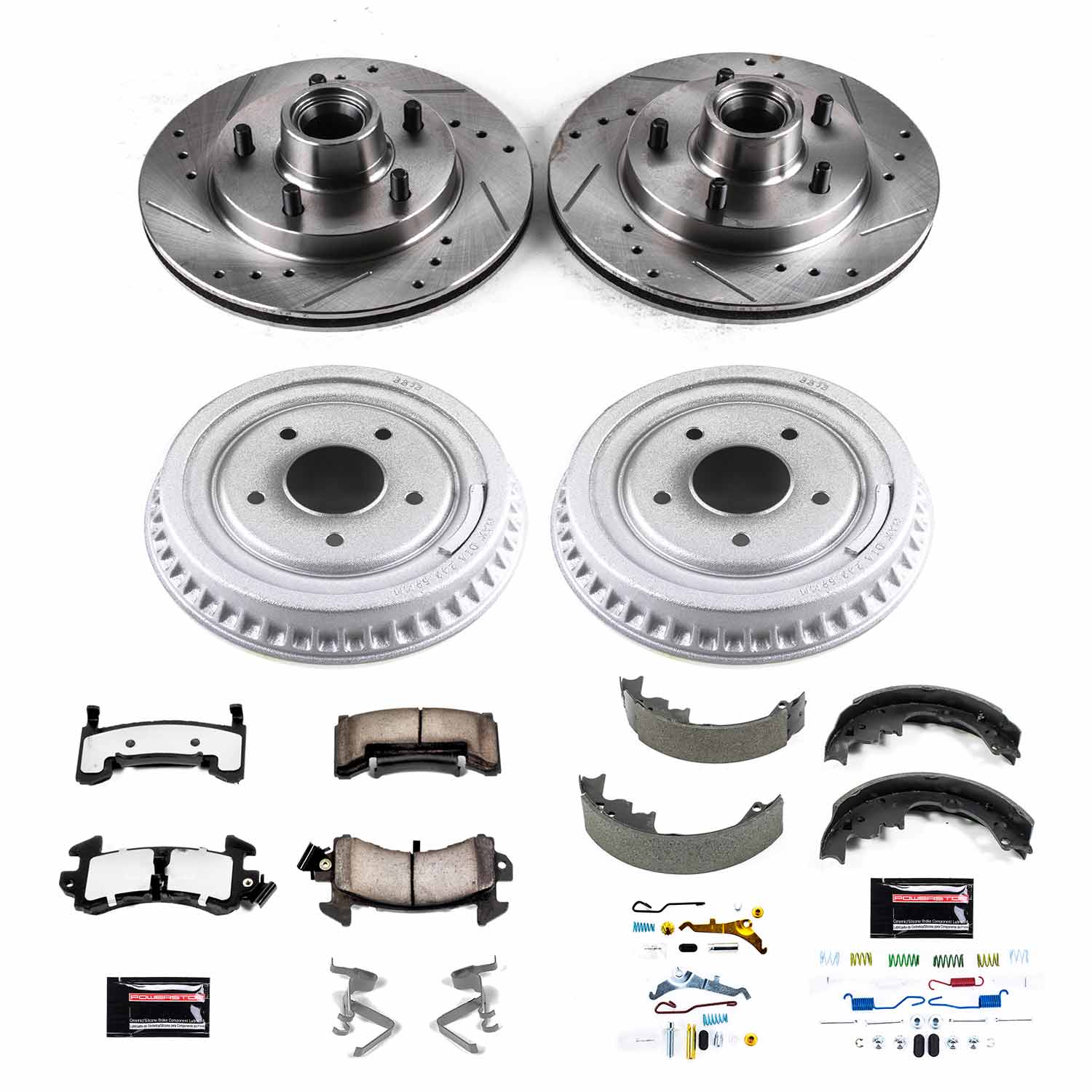 Power Stop K15044DK-36 Z36 Severe-Duty Truck And Tow 1-Click Front And Rear Pad And Rotor Kit for 1985-1987 Buick Regal product image