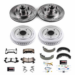 Power Stop K15044DK-36 Z36 Severe-Duty Truck And Tow 1-Click Front And Rear Pad And Rotor Kit for 1985-1987 Buick Regal product image