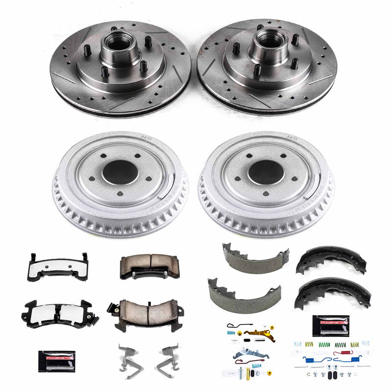 Power Stop K15044DK-36 Z36 Severe-Duty Truck And Tow 1-Click Front And Rear Pad And Rotor Kit for 1985-1987 Buick Regal product image